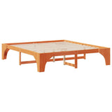 Bed Frame Brown 180 x 200 cm Solid Pine Wood 872979