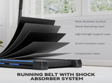 Folding Motorised Home Treadmill Walking Machine with LCD Monitor, Blue T3398P349145