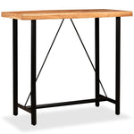 ZNTS Bar Table Solid Acacia Wood 120x60x107 cm 245436