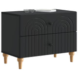 Bedside Cabinet Black 62 x 34.5 x 48 cm Engineered Wood 894086