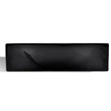ZNTS Ceramic Bathroom Sink Basin with Faucet Hole Black 141931