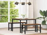 Dining Tables 80 x 80 x 75 cm Engineered Wood Oak Wood Square 892630