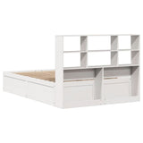 Bed Frame without Mattress White 140x200 cm Solid Wood Pine 3323456
