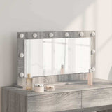 Vanity Mirror Rectangular Grey Sonoma 80 x 45 x 18 cm 868322
