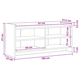TV Cabinet 100 x 33 x 47 cm Old Wood Engineered Wood 8011225