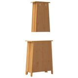 2 Piece Bathroom Furniture Set Solid Wood Pine 3223458