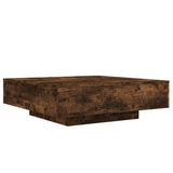 Coffee Table Smoked Oak 100x100x31 cm Engineered Wood 836599