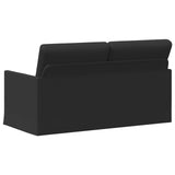 2 Seater Sofa Black 150 x 81 x 82 cm Fabric 42041075