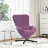 Egg Chair Purple 63 x 73 x 90 cm Velvet 42002767