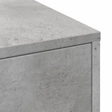 Narrow Bathroom Cupboard with Wheels Concrete Grey Engineered Wood 855280