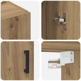 Wall Cabinet Artisan Oak 69.5 x 34 x 90 cm Engineered Wood 879517