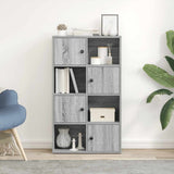 Bookcase Grey Sonoma 60x24x101.5 cm Engineered Wood 860396