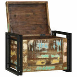 Storage Box Brown and Black 60 x 40 x 41 cm Reclaimed Wood 4016752