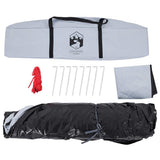 Camping Tent Dome 4-Person White Blackout Fabric Quick Release 4004184