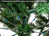 6 FT Artificial Snow Tipped Christmas Tree with DIY 100 Warm Lights Battery Operated, Hinged Xmas 88965104