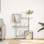 ZNTS Room Divider Bookcase Concrete Grey 92x29x112 cm Engineered Wood 858123