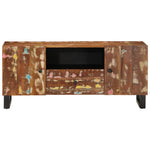 TV Cabinet 105x33.5x46 cm Solid Wood Reclaimed&Engineered Wood 351960