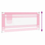 Toddler Safety Bed Rail Pink 200x25 cm Fabric 10206