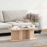 Coffee Table Natural 80 x 39.5 x 33.5 cm Solid pine wood 873520