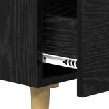 Bedside Cabinet Black Oak 40 x 40 x 66 cm Engineered Wood 880615