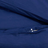 Duvet Cover Set Navy Blue 220x240 cm Cotton 136147