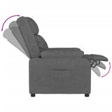 Recliner Chair Dark Grey Fabric 348109