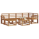 Outdoor Sofa Set 7 pcs Natural Solid Acacia Wood 3366672