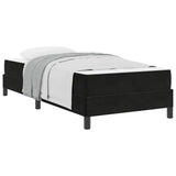 Box Spring Bed with Mattress Black 90 x 210 cm Fabric 3398727