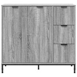 Sideboard Grey Sonoma 89.5 x 33 x 82 cm Engineered Wood 883460