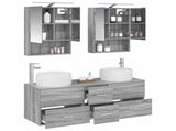 Bathroom Furniture Set 5 pcs Grey Sonoma 3407044