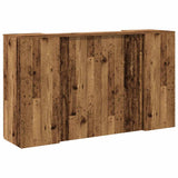 Reception Desk Old Wood 180x50x103.5 cm Engineered Wood 3324176
