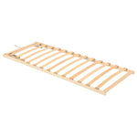 ZNTS Slatted Bed without Mattress Base Adjustable Head 70x200cm 327260