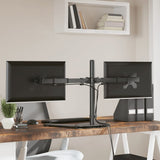 Dual Monitor Stand Black Steel VESA 75/100 mm 358008