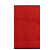 Doormat Washable Red 90x150 cm 323425