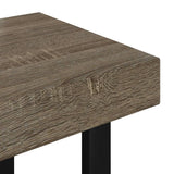 Coffee Table Grey and Black 90x45x40 cm MDF and Iron 286101