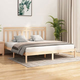 Bed Frame without Mattress 200x200 cm Solid Wood 3105270