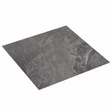 Self-adhesive Flooring Planks Black 30.5 x 30.5 cm 20 pcs PVC 42046407