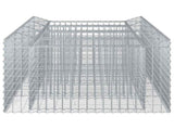 Gabion Raised Bed 2 pcs Silver 3422218