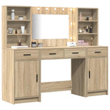 Dressing Table Set with Drawer 3 pcs Sonoma Oak Engineered Wood 3334283
