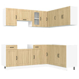 11 Piece Kitchen Cabinet Set "Lucca" Sonoma Oak Engineered Wood 3314954