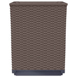 ZNTS Planters 4 pcs Brown 30x30x37 cm Polypropylene 364189