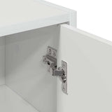 Bathroom Cabinet with Door High Gloss White 39 x 23.5 x 65 cm 883388
