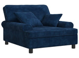 XL Armchair with Cushions Navy 1.5 Lines Fabric 42043480