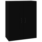 Hanging Wall Cabinet Black 69.5x32.5x90 cm 812304