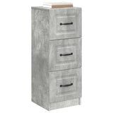 Drawer Cabinet Concrete Grey 33 x 34.5 x 87 cm Engineered Wood 895768