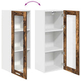 Hanging Cabinet Smoked Oak 40 x 31 x 100 cm Engineered Wood 884382