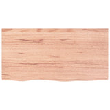 Basin Shelf Wall Mounted Steel and Solid Wood Oak 3302567
