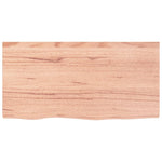 Basin Shelf Wall Mounted Steel and Solid Wood Oak 3302567