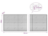Gabion with 3.5 mm Wire and 5x2.5 cm Mesh 700x20x150 cm 3461696