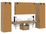 Bathroom Furniture Set 6 pcs Artisan Oak 3407182
